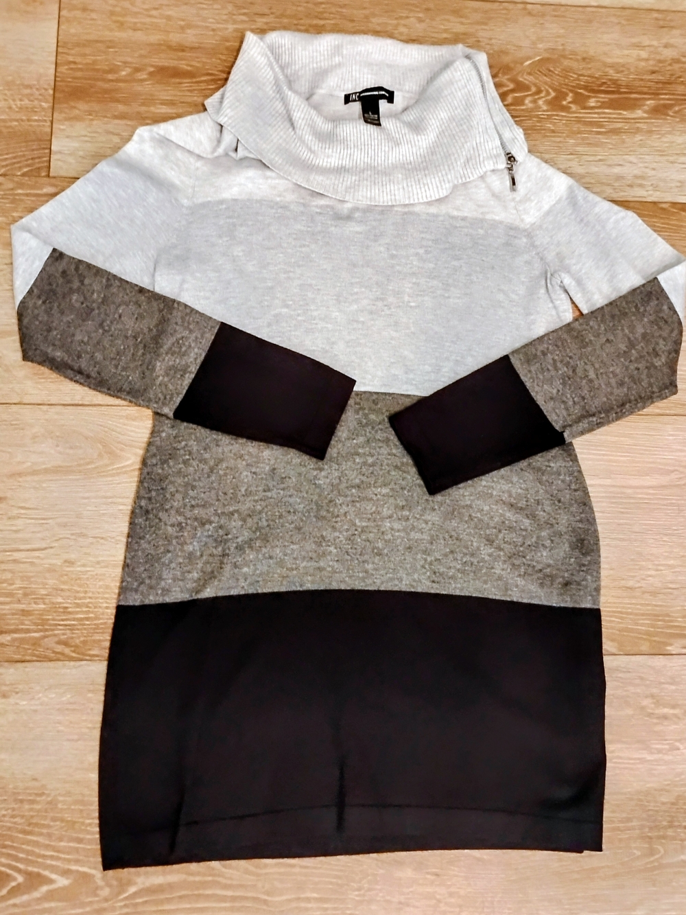 INC International Concepts Womens Light Gray Sweater Dress - Picture 10 of 10